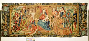 Anbetung der Könige, 15.-16. Jahrhundert von Flemish School