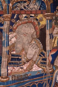 Flämischer Wandteppich. Der Durchzug durch das Rote Meer. Ca 1490. Detail. von Flemish School