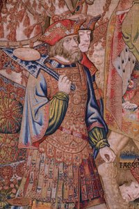 Serie Moralitäten: Die Tugend der Ehren (De deugd van de Honores, La Virtud de los honores). Ca. 1520. (Detail)
