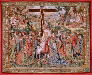 Die Passion Christi. Die Kreuzabnahme. Zweite Wandteppichserie der Passion Christi des Patrimonio Nacional.