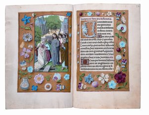 Folios aus dem Rothschild-Stundenbuch, Gent oder Brügge