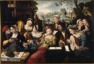 Der verlorene Sohn bei den Kurtisanen, ca. 1530