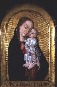 Madonna und Kind aus der Werkstatt des Meisters der Ursula-Legende von Flemish School