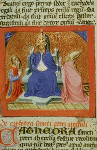 Ms Gen 1111 Seite aus der Legenda Aurea, Brügge, ca. 1400-10