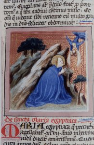 Ms Gen 1111 Seite aus der Legenda Aurea, Brügge, ca. 1400-10 von Flemish School