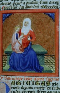Seite aus der Legenda Aurea, Brügge, ca. 1400-10