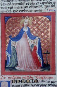 Seite aus der Legenda Aurea, Brügge, ca. 1400-10