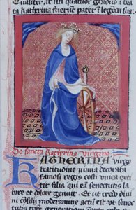 Seite aus der Legenda Aurea, Brügge, ca. 1400-10