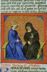 Seite aus der Legenda Aurea, Brügge, ca. 1400-10