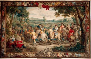 Schlossanlage Schleißheim. Die Marsch (La Marche). 400x640cm. Wolle und Seide. Ca. 1715 - 1724. von Flemish School