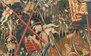 Serie Eroberungen von König Alfons I. von Portugal (Conquistas de Alfonso V de Portugal). Eroberung von Tanger (Toma de Tánger, De inname van Tanger). Tournai. Wolle und Seide.