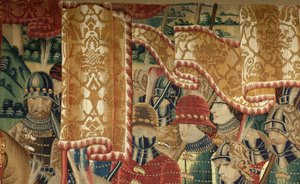 Serie Eroberungen von König Alfons I. von Portugal (Conquistas de Alfonso V de Portugal). Eroberung von Tanger (Toma de Tánger, De inname van Tanger). Tournai. Wolle und Seide.