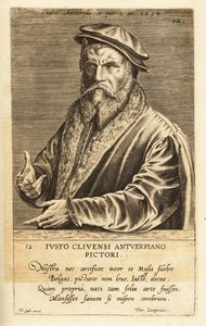 Porträt von Joos van Cleve, flämischer Maler, tätig in Antwerpen, ca. 1485-1540