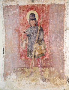 St. Brendan von Irland, Wandgemälde aus der Krypta, ca. 1480-1540