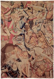 Die Schlacht von Roncevaux, aus der Geschichte von Karl dem Großen von Flemish School