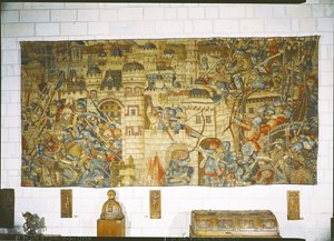 Die Rache unseres Herrn, die Belagerung Jerusalems von Flemish School