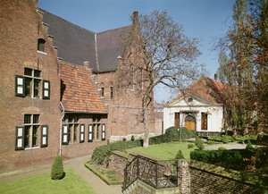 Ansicht des Hauses der Äbtissin, des Refektoriums und eines Schlafsaals