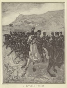 Ein Kavallerieangriff von Fletcher C. Ransom