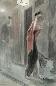 Straßenecke, vier Uhr morgens, Parodie humaine von Félicien Rops