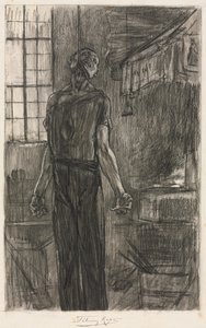 Der Gehängte in der Schmiede, ca. 1880 von Félicien Rops