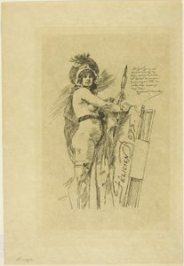 Die Muse von Félicien Rops von Félicien Rops