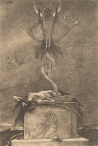 Das Opfer, aus Die Satanischen von Félicien Rops