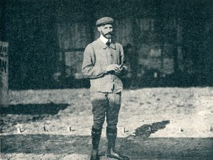 Henri Farman, französischer Flugzeugkonstrukteur und Pilot, ca. 1910