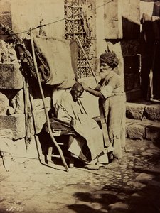 Album Damas et Baalbek: Syrischer Barbier von Félix Bonfils