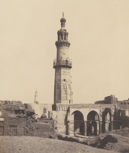 Djirdjeh, Moschee in Ruinen am Ufer des Nils, 1851-52, gedruckt 1853-54