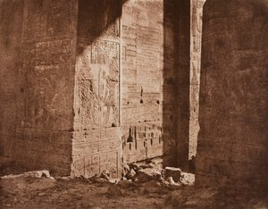 Erster Pylon - Französische Inschrift auf der östlichen Brüstung bei Punkt H, Insel Filae, 1851