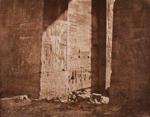 Erster Pylon - Französische Inschrift auf dem östlichen Widerlager bei Punkt H, Insel Fila (Philae)