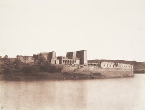 Ile de Fileh Philä, Vu Générale Prise du Nord-Ouest au Point A, 1851-52