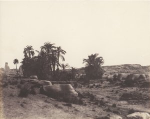 Karnak Theben, Avenue de Sphinx - Vue Générale Prise du Point G