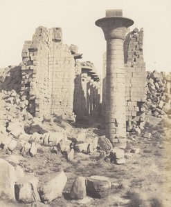 Karnak Theben, Hof des Palastes - Ansicht von Punkt I, 1851-52, gedruckt 1853-54
