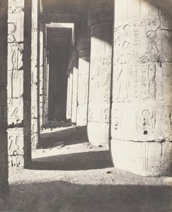Médinet-Abou Theben, Nachfolgende Konstruktionen - Zweiter Hof - Ga..., 1851-52, gedruckt 1853-54