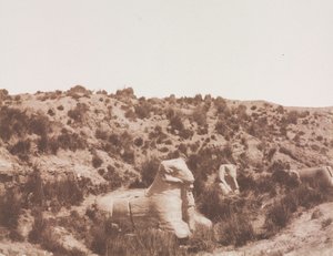 Sphinxen mit Menschenkopf und mit Widderkopf bei Punkt Y. Karnak Theben
