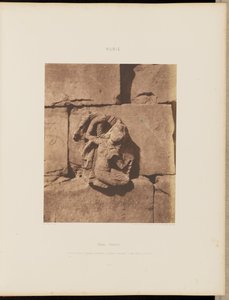 Tâfah (Taphis). Konstruktionen mit gebogenen Schichten - Figur aus einer geschnitzten Nische von Félix Teynard