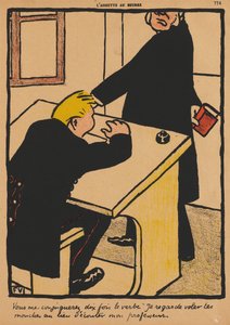Verbrechen und Strafen XVII, 774: Du sollst konjugieren von Félix Vallotton