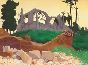 Die Kirche von Souain, 1917