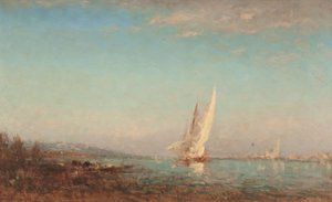 Martigues, das weiße Segel von Félix Ziem