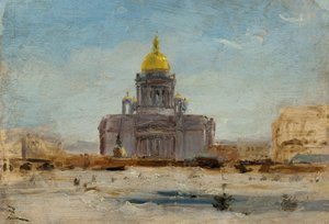 Sankt Petersburg, Sankt Isaak, zwischen 1-1844 und 9-1844 von Félix Ziem