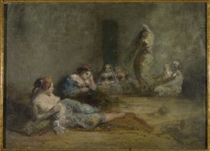 Der Harem, zwischen 1855 und 1856 von Félix Ziem