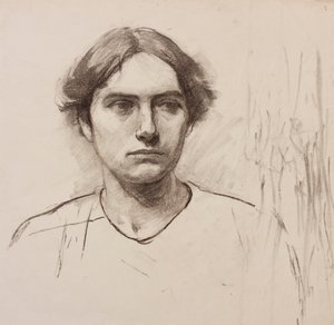 Kopf eines Kunstschulmodells, ca. 1900 von Florence Eleanor Shepard