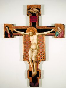 Bemaltes Kruzifix, ca. 1325-35