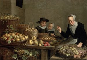Obststand von Floris Gerritsz van Schooten