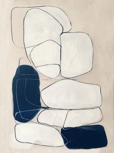 Ausgewogene abstrakte Formen von Flow Line