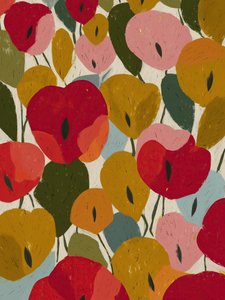 Bunte Blumenabstraktion