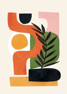 Organische abstrakte Pflanze