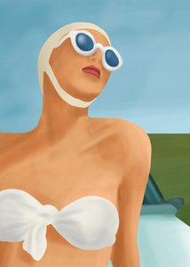 Retro-Sommerschwimmer