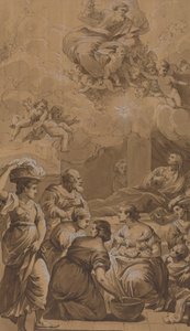 Geburt der Jungfrau von Follower of Francesco Fontebasso